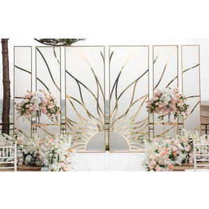 Arche métallique de mariage en gros, support d'arche moderne en métal pour la décoration de mariage, arche en fer forgé pour mariage au Canada - Product Image 1