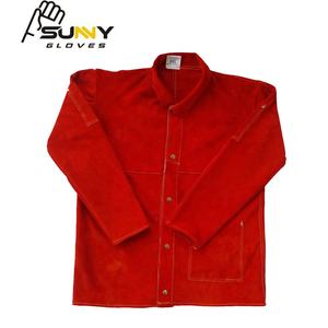 Veste de soudage en cuir fendu, veste de soudage de haute qualité/soudure résistante à la chaleur - Product Image 2