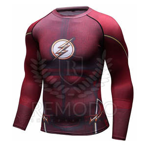 El diseño de su propia de manga completa lycra OEM para MMA impreso personalizado erupción guardia - Product Image 2