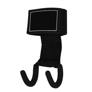 Ganchos de Levantamiento de Pesas Geo Brother Co de Acero y Nailon Resistentes para Entrenamiento en Gimnasio y Ejercicio con Compatibilidad con Correas/Barras - Product Image 2