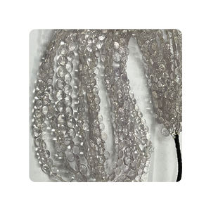 Cuentas sueltas en forma de corazón facetadas de cuarzo amatista Rosa Premium 5-5,5mm semipreciosas 8 pulgadas fabricación de joyas cuentas de piedra - Product Image 1