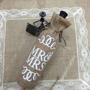 <span class=keywords><strong>2025</strong></span> tùy chỉnh dây kéo chai rượu vang Túi Quà Tặng đay chất liệu thân thiện với môi Túi mua sắm cho rượu vang bao bì bán buôn - Product Image 2