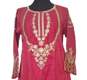 Haute qualité Masoori Pakistan numérique imprimé soie Viscose coton pelouse Kurti-broderie Pret robes - Product Image 2