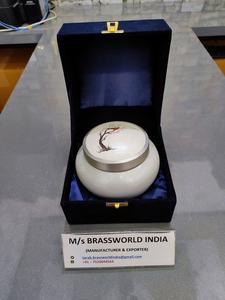 Aluminium peint à la main choix intelligent, fournitures d'enterrement d'urne de crémation odyssey BRASSWORLD inde - Product Image 2