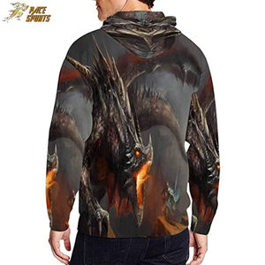 เสื้อฮู้ดแฟชั่นแขนยาวเข้ารูปสำหรับผู้ชาย,เสื้อฮู้ดแฟชั่นสีระเหิดแบบเรียบง่ายสำหรับผู้ชาย - Product Image 5