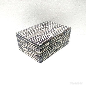 Conjunto de bandeja con incrustaciones de nácar de lujo con joyero y quemador Bakhoor Motivo animal de estilo indio al por mayor - Product Image 4