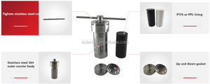 Reator de autoclavagem hidrotérmica ppl, reator multifuncional para autoclavagem, sintese térmica e autoclavagem para laboratório de 5-500ml - Product Image 5