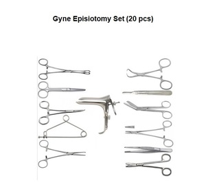 Juego de Instrumentos Quirúrgicos para Episiotomía Ginecológica de 20 Piezas de Acero Inoxidable Manual - Product Image 2