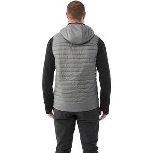 Vestes à capuche sans manches pour hommes avec logo personnalisé pour l'hiver 100% Gilet bouffant en polyester Vêtements d'extérieur décontractés avec quantité minimale de commande bas - Product Image 4