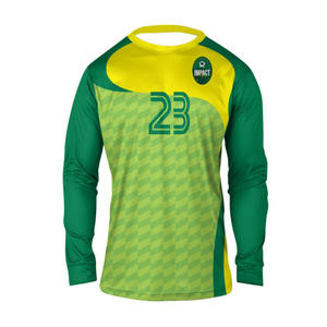 Venta al por Mayor de Camisetas de Fútbol Personalizadas 2025, Multicolores, Transpirables, 100% Poliéster, Sublimadas, para Portero, para Equipos de Fútbol - Product Image 1