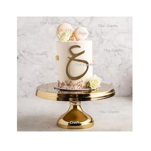 Soporte para servir pasteles de diseño extremadamente bueno en Metal Color dorado Soporte para servir chocolates para uso en bodas - Product Image 6