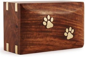 American Style Brown Wooden Pet <b>Urns</b> for <b>Dog</b> and Cat Ashes Eco-Friendly 200 Cubic Inch Capacity Customized Size Decorative - Product Image 5