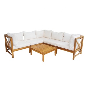 Modern Traditional Chesterfield Wood Sofa Bed Set Apartment Villa Hotel Outdoor Living Room Furniture Foldable Modular - Product Image 5