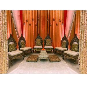 ซื้อเก้าอี้มานดาปงานแต่งงานแบบอินเดีย เก้าอี้มานดาปแบบนั่งเตี้ยสำหรับงานแต่งงาน ชุดเก้าอี้มานดาปแบบเตี้ยสำหรับนั่งในมานดาป - Product Image 1