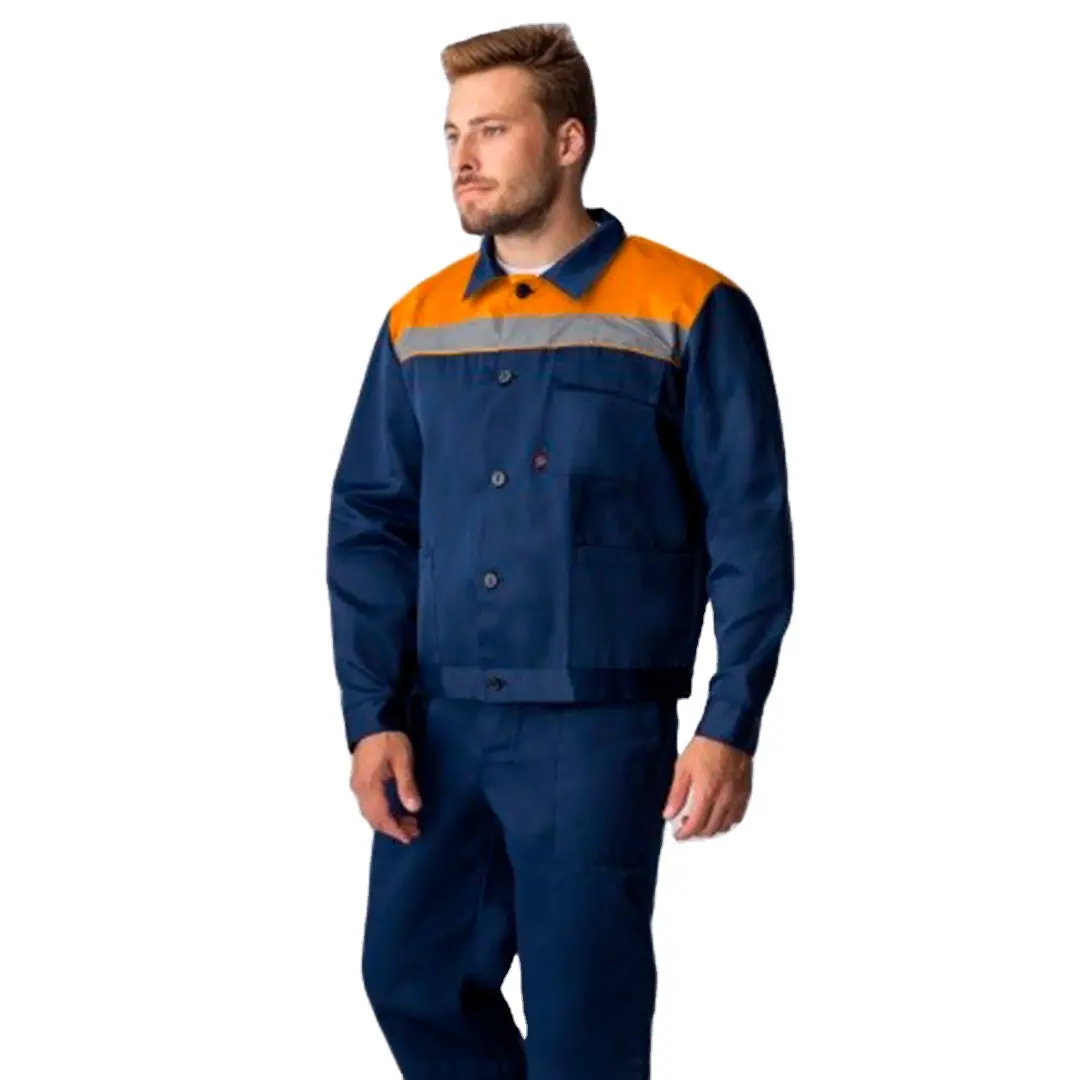 Oranje En Blauwe Kleuren Kostuum Sop Werkkleding Voor Mannen
