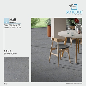 Azulejos de Porcelana Mate para Interiores, Color Claro, Alta Calidad, Buen Precio, 600x600, India SKYTOUCH, Garantía de por Vida, 10mm - Product Image 6