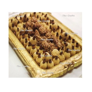 Plateau de service en chocolat pour la maison, l'hôtel et le restaurant, avec une qualité supérieure, forme personnalisée, plateau en métal, option de logo personnalisé - Product Image 5