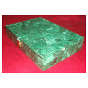 Rectangular Shape Beautiful <b>Customized</b> Malachite Fully Jewelry Boxes - Product Image 1