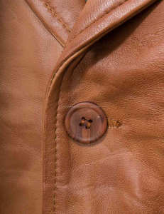 Chaleco de cuero de motorista para hombre HILV07 de cuero marrón genuino 100% - Product Image 4
