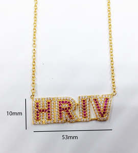 Cadena de plata de ley 925 con gemas chapadas en oro, collar de moda minimalista - Product Image 1