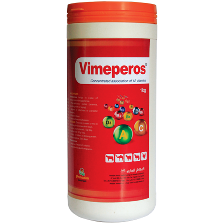 Multivitamin suplement for Poultry, Horse, Pig Vimeperos