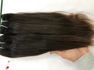 28-30 inch khỏe mạnh mềm tự nhiên màu đen thô Ấn Độ Remy phần mở rộng tóc đôi sợi ngang đền dệt nhắm mục tiêu khán giả tiêu đề mới - Product Image 6