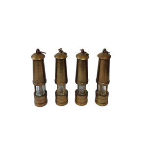 Juego de 2 lámparas náuticas de calidad superior Lámpara de minería de linterna de acero inoxidable y latón de diseño antiguo a granel - Product Image 5