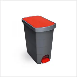 Best Quality and Best Factory Price with Slim Pedal Body Black Waste Bin with Different Capacity Size Zero Waste Mobile indoor