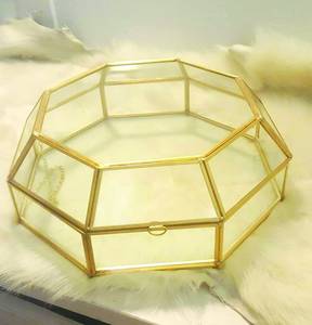 <b>Glass</b> and Brass Display <b>Box</b> - Product Image 1