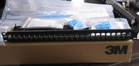 Panel Patch Kosong 3M tipe 24 port STP dengan Pengatur Kabel, Dijual Murah