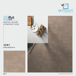 Fabricant indien exportateur principal fabricant très durable 600x600mm 600x1200mm Carreaux en porcelaine à finition texturée en bois - Product Image 3