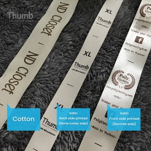 Nhãn May Quần Áo Cotton In Họa Tiết Phụ Kiện Túi Giày May Mặc Vali Logo Khách Hàng Nhãn Chính Satin Cotton Nylon, Vải - Product Image 3