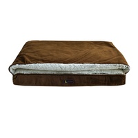 LS peppy buddies neues Design Cord Hunde bett Luxus Plüsch bett mit Reiß verschluss und mit Decken haube oben für den Winter