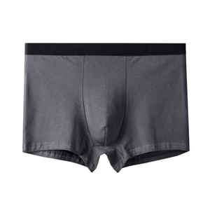 Customizable 100% Men's Stretchable Boxing Shorts Cotton-Filled Blank Underwear with Black Upper <b>Strips</b> and <b>Fabric</b> Lining - Product Image 5