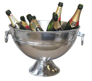 Cubo de hielo para champán con logotipo personalizado, enfriador de vino Chapado en plata para Bar, gran oferta, para Hotel - Product Image 3