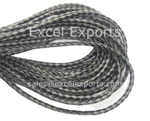 Indian <b>Braided</b> <b>Leather</b> Cords for Jewelry Making Accessories for Bags <b>Belts</b> Other Items High Quality Jewelry Findings Components - Product Image 1