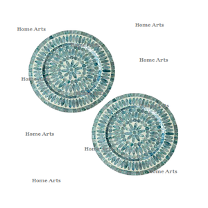 Lot de 2 assiettes de travail en nacre pour le restaurant, design tendance, dessus de table, pour la maison - Product Image 1