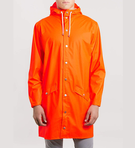 Impermeable lluvia chaquetas impermeables de Nylon larga chaqueta negro adulto impermeable largo - Product Image 3