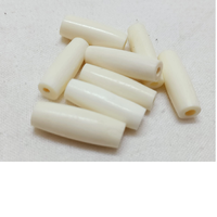 Perles sur mesure en os blanc de 18 mm pour les créateurs de bijoux et les magasins de perles Perles en os et corail