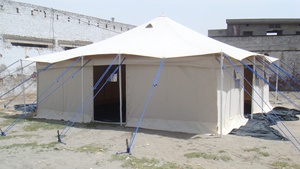 Double Fly เต็นท์ฉุกเฉินแบบพับเดี่ยว,เต็นท์ฉุกเฉินสำหรับตั้งแคมป์ในโรงพยาบาลโรงเรียนปรับแต่งขนาด3X4M 4X4M 4X6M 6X6เมตร - Product Image 4