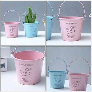 Macetas de Metal para plantas, maceta pequeña para suculentas, maceta de estaño, cubos de flores de hierro para jardín, hogar, maceta suculenta personalizable - Product Image 3