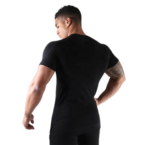 Ropa de moda Unisex para hombre, camiseta de gimnasio de cuello redondo de talla grande, camisetas deportivas para entrenamiento muscular, camiseta atlética - Product Image 6