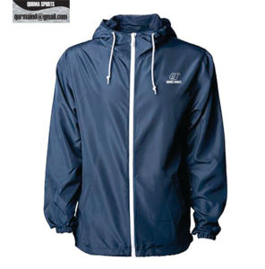 Chaqueta cortavientos con cremallera para hombre personalizada para invierno transpirable e impermeable con tejido de piel de oveja procesado - Product Image 2