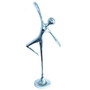 Tapis Décoration de la Maison Figurine en Métal Aluminium Mains étirées Miroir Sculpture Polonaise Modèle Technique d'impression - Product Image 1