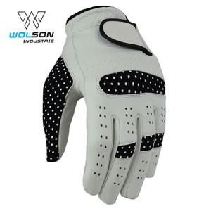 Guante de golf personalizado de alta calidad Mano izquierda Mano derecha Guantes de golf antideslizantes transpirables suaves Guantes de golf de cuero y sintético Unisex. - Product Image 2