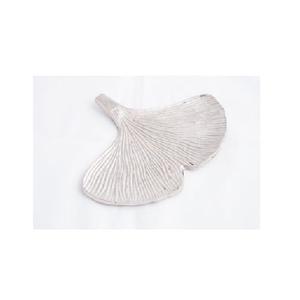 Bandeja de hojas de metal blanco para decoración del hogar, bandeja pequeña multiusos de metal con diseño antiguo hecho a mano, Simple y brillante - Product Image 4