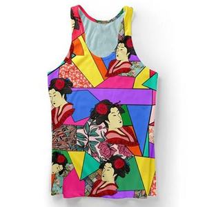 Camiseta sin mangas de sublimación completa a la moda para entrenamiento - Product Image 1