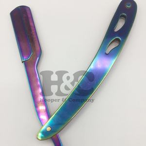 Nouveaux rasoirs Logo privé poignée pliante rasoir Style japonais hommes barbe coupe rasage rasoir support durable vison droit - Product Image 3