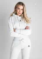Conjunto Deportivo de Dos Piezas con Capucha para Mujer, Talla Grande, Informal, de Invierno, con Bordado, Tela de Forro Polar Ecológica, Diseño a Cuadros, Logotipo Personalizado