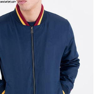 Chaqueta Bomber de Invierno para Hombre, Chaqueta Bomber de Satén con Bordado, Logotipo Personalizado, OEM, Venta al por Mayor, Chaqueta Ligera con Puños Acanalados - Product Image 6